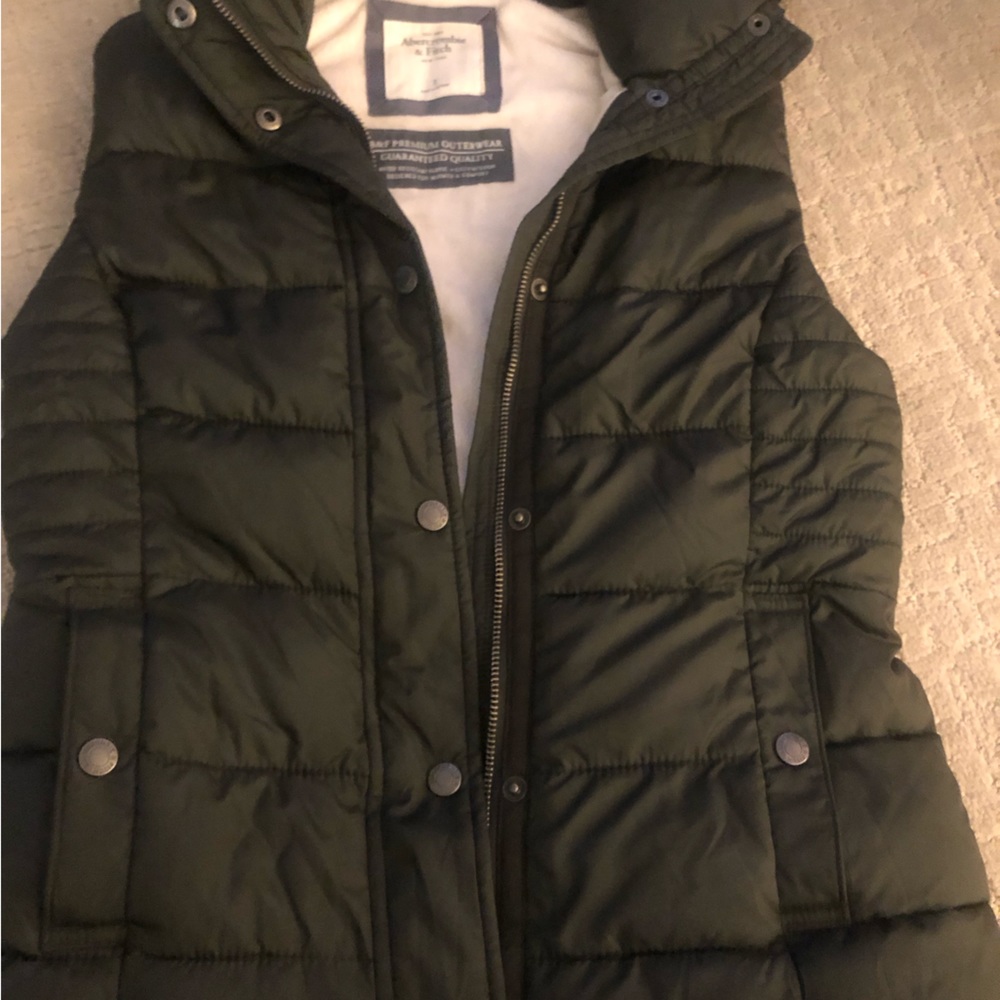 Abercrombie and Fitch green vest